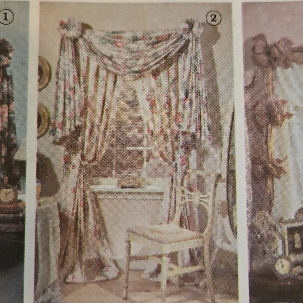 Simplicity Jiffy 6 Pack 7721 Pattern Curtains Drapery Window Topper Treatments